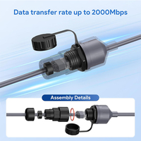Nuevo Cable de Repuesto para Router Starlink Gen 3 ODM, Cable FTP CAT5E 24AWG Blindado de Alta Resistencia, Impermeable IP68, Longitud OEM de 2M, 10M, 23M