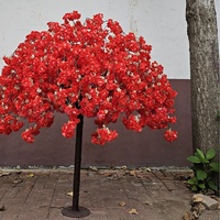 Arbre à fleurs de cerisier artificiel suspendu haut de gamme, personnalisé, de 2 m, avec branches interchangeables, pour la décoration extérieure des centres commerciaux