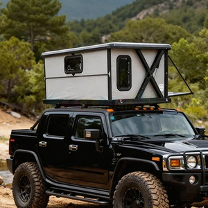 Electric 4 Person Rooftop Tent Hard Shell Side Opening Roof Top Tent Waterproof Camping Roof Tent With Annex Room For Truck - Product Image 1