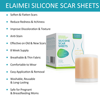 Patchs cicatrisants ELAIMEI pour le soin de la peau, imperméables, en silicone de qualité médicale, pour adoucir, lisser les cicatrices et réduire les démangeaisons