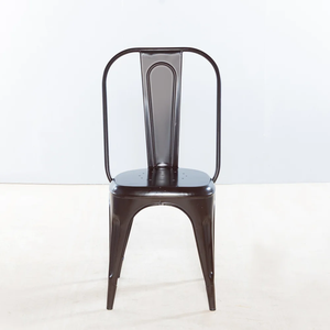 Chaise de salle à manger en fer durable, portable et empilable, pour cour, parc, patio et jardin - Product Image 3