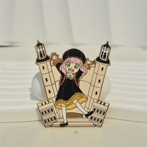 Spilla/Badge Anime da 6 cm in lega, imitazione smalto, con Anya <span class=keywords><strong>Forger</strong></span>, per decorazione di cancelleria e gioielli - Product Image 3