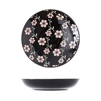Assiette de service en céramique émaillée vert olive foncé de style nordique de 7 pouces de la marque JADE, compatible micro-ondes, pour usage hôtelier