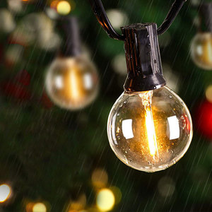 Hanging LED Chain <strong>Socket</strong> <strong>Light</strong> Cord Set Ambience Campsite Yard Backyard G40 Waterproof Bistro Cafe Garden Paito String <strong>Lights</strong> - Product Image 5
