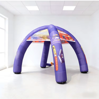 Dôme gonflable en PVC à quatre coins fermés, impression UV, imperméable, multicolore, 1000-1500 mm, tente publicitaire alimentée par prise électrique