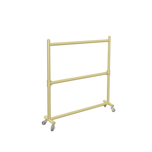 Mr23 Eenvoudige Dubbellaagse Metalen Kledingrek Display Rekken Voor Slaapkamer Woonkamer Buiten Hotel Kleding Display Drogen - Product Image 5