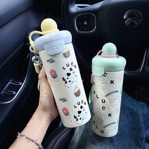 Xcup Insulated Water <b>Bottle</b> 500Ml Stainless Steel With Straw For Students And Women - Product Image 2