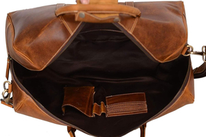 Borsa da Viaggio Antifurto in Pelle di Ottimo Rapporto Qualità-Prezzo, Borsa Sportiva per Pernottamento, Borsa per Allenamento e Palestra - Product Image 4