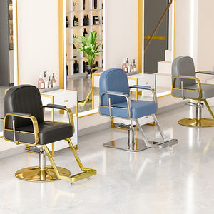 Meubles de salon de luxe, fauteuil de barbier doré, meubles de salon de coiffure, fauteuil de coiffure professionnel - Product Image 1