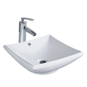 Giá Rẻ hình chữ nhật hình dạng mà không có lỗ vòi chậu gốm WC rửa tay Bồn Rửa cho phòng tắm - Product Image 6