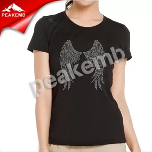 Transfert thermocollant Ailes d'ange en strass pour T-shirt - Product Image 3