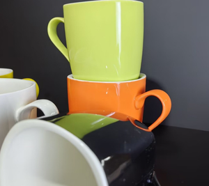 Tasses en céramique émaillée de forme carrée, couleur et logo personnalisés pour la promotion en gros dans les cafés, hôtels, restaurants et supermarchés - Product Image 2