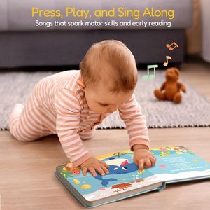 <span class=keywords><strong>Livre</strong></span> cartonné interactif pour enfants avec musique, sons, <span class=keywords><strong>toucher</strong></span> et sensation, couverture rigide pour les tout-petits - Product Image 5