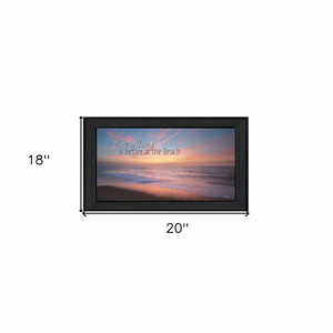 HMS incorniciato parete arte cornice nera con scena spiaggia stampa parete pezzo decorativo - Product Image 5