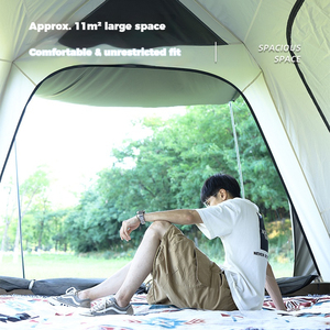 Carpa de Glamping Premium Tipo Villa, Diseño de <span class=keywords><strong>2</strong></span> Habitaciones, Instalación Rápida, Completa con Todo el Equipo y Material de Camping - Product Image 5