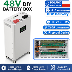กล่องแบตเตอรี่แบบเคลื่อนย้ายได้ 48V สำหรับประกอบเอง ยี่ห้อ Poland Stock รุ่น Upright พร้อมอุปกรณ์เสริมครบชุดสำหรับแบตเตอรี่ Lifepo4 สำหรับสำรองพลังงาน - Product Image 1