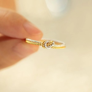 Anello in argento regolabile Vintage S925 da donna alla moda placcato alla moda gioielli anniversario amore abbraccio flusso argento aperto alla moda - Product Image 3