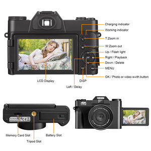 Appareils photo de photographie Full Color 8mp D7500 A9 A7 R6 1080p hd Vente en gros <span class=keywords><strong>Film</strong></span> Vision nocturne <span class=keywords><strong>Prix</strong></span> des appareils photo - Product Image 4