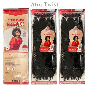 Extensions de cheveux bouclés afro pré-séparés 3X de 205g, style sud-africain, perruques naturelles, tresses au crochet, locs - Product Image 3