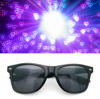 Lunettes de soleil unisexes QY 2026 à monture intégrale UV400 avec verres bleus/noirs, logo rouge et effet de diffraction pour les événements sportifs et les soirées