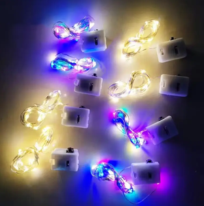 1M <span class=keywords><strong>LED</strong></span> Dây đồng chuỗi ánh sáng với 3-chức năng chế độ nhấp nháy hộp pin cho sinh nhật năm mới bên trang trí phong cách thời trang - Product Image 3