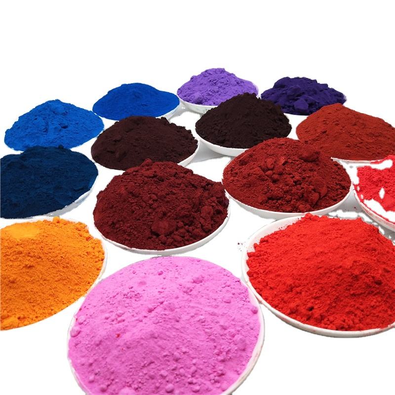 Iron oxide pigment Fe2O3/black red blue yellow color/construction grade