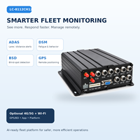 DVR mobile robuste OEM/ODM avec détection ADAS/DMS/BSD, enregistrement 1080P, 4G en option, GPS, écran OLED, angle 360° pour camion/bus