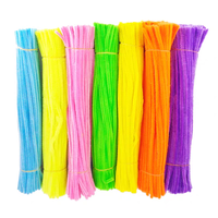 Bâtonnets de laine créatifs de 6 mm en vrac pour loisirs créatifs, matériaux bruts DIY, fournitures d'art manuel, fils pelucheux colorés