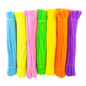 Bâtonnets de laine créatifs de 6 mm en vrac pour loisirs créatifs, matériaux bruts DIY, fournitures d'art manuel, fils pelucheux colorés - Product Image 4