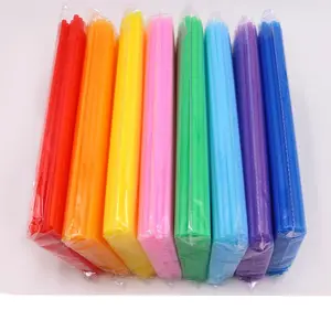 Plastic Straw Individually Wrapped Colorful Flexible Disposable Drinking Straws Smoothie Straw