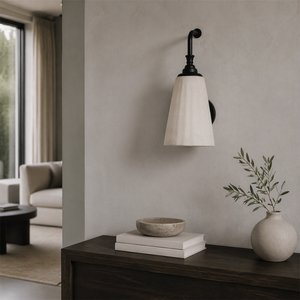 Applique murale cannelée de style français européen, finition noire et dorée, <span class=keywords><strong>lampe</strong></span> murale LED pour chambre à coucher, salon, chevet, couloir - Product Image 3