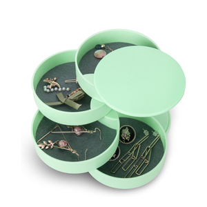 New Rotating Four-Layer Eco-friendly Plastic Jewelry Packaging Box with Rectangle Design for Jewelry Display - Product Image 1