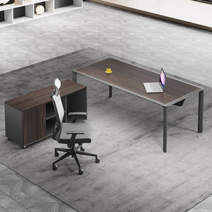 <span class=keywords><strong>Bureau</strong></span> de direction LBZ-84 - Design moderne et luxueux en panneau mélaminé avec processus de finition des bords complet, design et dimensions personnalisables - Product Image 3