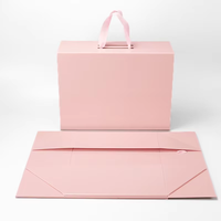 Boîte à ruban magnétique de luxe de haute qualité, boîte pliante pour emballages cadeaux, boîtes en papier pour vêtements, boîtes personnalisées, boîte cadeau en papier rose