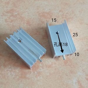 Disipador de calor de aluminio de 15x10x25mm con orificio para transistor TO220 MOSFET 7805, disipación de calor - Product Image 1