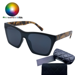 Lunettes <span class=keywords><strong>de</strong></span> soleil personnalisées surdimensionnées carrées avec verres polarisés pour hommes et femmes - Product Image 1