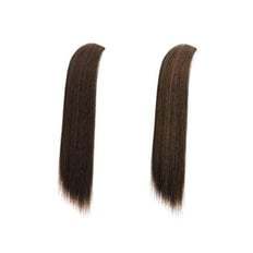 Peluca de cabello humano con volumen 1P para mujer, extensiones de cabello humano con parte de vaca a la moda - Product Image 1