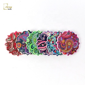 Théière personnalisable OEM, souvenir imprimé, cadeau artisanal en céramique, aimant de réfrigérateur unique, autocollant <span class=keywords><strong>mandala</strong></span> - Product Image 3