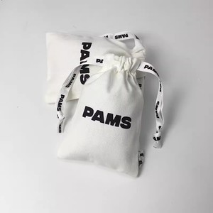 Petit sac de supermarché en toile de coton personnalisé avec logo, en tissu mousseline, avec cordon de serrage, sacs cadeaux recyclés imprimés pour le Black Friday - Product Image 2