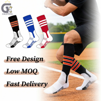 Chaussettes de baseball personnalisées en coton de haute qualité, respirantes et légères, pour une performance optimale