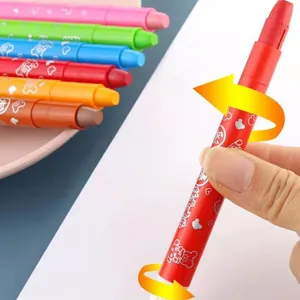 Atacado Não Tóxico Lavável Crayons 18 cores torcido crayon set para criança