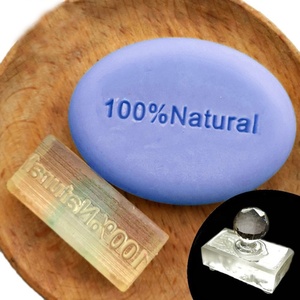 Fatto a mano in argilla acrilica sigillo di sapone timbri naturale trasparente manico con vari modelli per ufficio fai da te matrimonio o uso regalo - Product Image 2