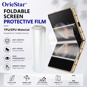 Film protecteur souple auto-réparant en rouleau pour écrans pliables – Vente en gros usine de rouleaux de film brut pour panneaux de téléphones portables pliables - Product Image 1