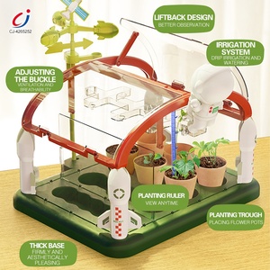 مجموعة أدوات زراعة للأطفال من تشنغجي، مجموعة تعليمية للعلوم والتكنولوجيا والهندسة والرياضيات، تجربة علمية لزراعة النباتات في غرفة الشمس، ألعاب دفيئة - Product Image 4