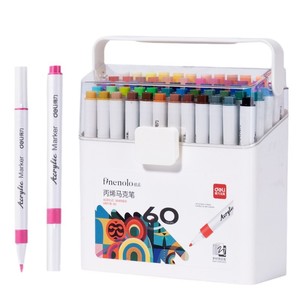 Deli Acrylic Marker 36 Colors Water Based Opaque For Children Art Drawing - Product Image 5