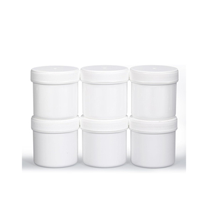 Venta al por Mayor de Frascos Redondos de Plástico PET/PE Blancos de 10ml-500ml con Tapa de Rosca Serigrafiada y Logotipo Personalizado para Proteína en Polvo para Pérdida de Peso - Product Image 1