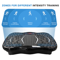 Plateforme vibrante verticale PAOBA en ABS pour entraînement corporel complet, plateforme d'exercice ABS avec contrôle ABS, usage commercial