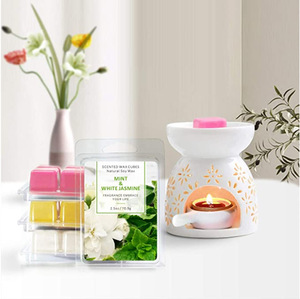 Lot <span class=keywords><strong>de</strong></span> 8 Cires Parfumées en Gros, Emballage Coque, 3 OZ, pour Décoration d'Intérieur, Couleurs Variées, Cire Parfumée en Cubes, Bougie - Product Image 1