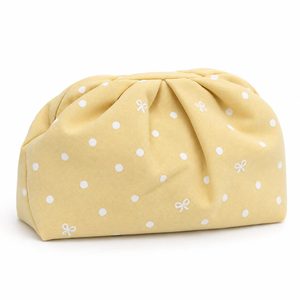 Bolsa de Maquillaje Personalizada para Mujer, Bolsa Cosmética de Nailon Suave con Lazo de Puntos, Organizador de Viaje de Gran Capacidad, Venta al Por Mayor de Fábrica OEM - Product Image 2