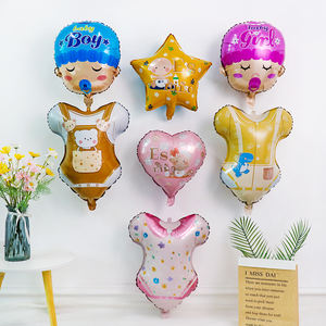 Ballon de fête de révélation de sexe pour bébé garçon et fille, bleu, rose, biberon, ange, bébé, dessin animé, ballon en aluminium - Product Image 3